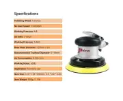 HOMCOMY Air Random Orbital Sander 5in Air Sander Pneumatic Sander Pneumatic Palm Polisher