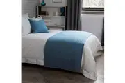 Belledorm Crompton Quilted Bed Runner (Cobalt) (One Size)
