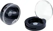 [Coshar] 4 Pack Empty Eyeshadow Holder Case Round Magnetic Makeup Eyeshadow Lipstick Palette Container For Travel Sample DIY - Black