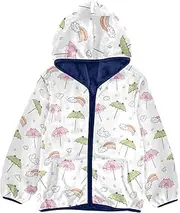 [Caihoyu] Sherpa Lined Toddler Hoodie Zip Sweatshirt Toddler Girl Jacket With Hood