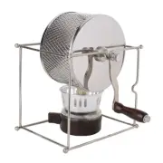1Pc Mini Manual Coffee Beans Roasting Machine DIY Stainless Steel Rollers
