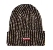 Supreme Rainbow Knit Loose Guage Beanie Hat Dark Brown FW21 Small Box Logo NWT
