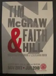 Hatch Show Print Poster Country Music Hall of Fame Tim McGraw & Faith Hill 2017