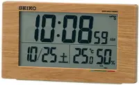 在飛比找樂天市場購物網優惠-SEIKO【日本代購】精工 時鐘鬧鐘 日曆 舒適度 溫度 濕