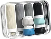 Generic 8Pcs Silicone Travel Bottles Squeezable for Conditioner Toiletries