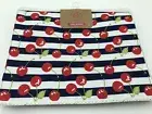 14 X 72 CHERRY HILL 100 % Cotton Table Runner Blue White Red NWT