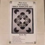New White Gable Co. Quilt Template Acrylic Set - Jacobs Fan