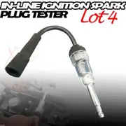 LOT OF 4 IGNITION IN-LINE SPARK TESTER PLUG DIAGNOSE CHECKER TESTER SPARK PLUG