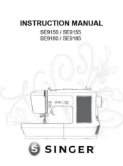 SINGER SE9180 Sewing SE9150 Machine Operation Instruction Manual PDF printed