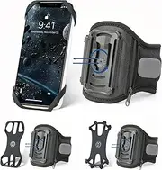 CHULN Sports Armband Mobile Phone 360° Rotatable Running Armband Mobile Phone with Replacement Wristbands Compatible with iPhone 13 Pro/13/12 Pro/12/11 Pro/XS/XR/X/8/Samsung Galaxy/Huawei and Other