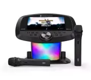 Karaoke Machine Premium Wifi Karaoke System,10" Color Touchscreen Display 2 Mics