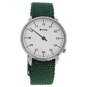 KUTPGRN Fresh Mint - Silver/Green Nylon Strap Watch by Kulte for Unisex - 1 Pc Watch