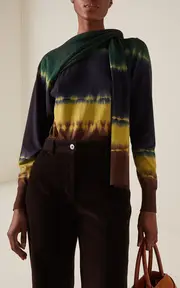 [Ferragamo] Tie-Dye Effect Virgin-Wool Sweater
