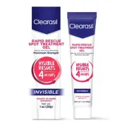 Clearasil Rapid Rescue Spot Treatment Cream with Benzoyl Peroxide Acne Medicatio