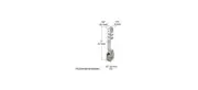 CRL G3102 1/2" Steel Sliding Window Roller for International Windows