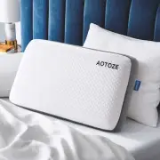 Best Firm Memory Foam Pillow, Hard Pillow for Sleeping,Flat Pillow for Deep S...