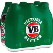 Victoria Bitter Lager Stubbies 375ml x 6 Pack