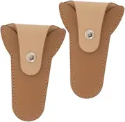 MERRYHAPY Professional Nail Clippers Kit 2 Pcs Scissor Protectors Nail Grooming Case Cuticle Scissor Covers Tweezers Covers Tool Bag