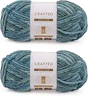 [Crafted by Catherine] Blanket Multi Yarn - 2 Pack (213 Yards Each Skein), Sea Multi, Gauge 6 Super Bulky