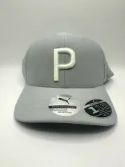 NWT Puma Golf 110 FelxFit Tour Exclusive Hat Cap Snapback Light Gray