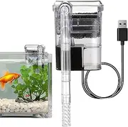 Meindin External Fish Tank Filter, Super Silent External Aquarium Filter, USB External Tank Filter, For Fish And Turtle Tank, Removes Oil Film, Watefall