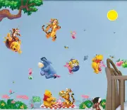 Winnie The Pooh Wall Stickers Kids Nursery Decor Baby Cot Decor Art Mural Gift
