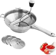 Food Mill | Manual Grinder | Baby Complementary Food Maker | Food Mill Potato Ricer | Rotary Food Mill for Tomato Sauce, Potatoes, Baby Food or Canned Goods