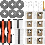 Replacement Kit Accessories Compatible with Xiaomi Robot Vacuum X20 Plus,X20+,X10 Plus X10+ Parts Main Brush Side Brush Dust Bag HEPA Filter Mop Cloth(26 Kit)