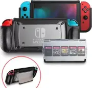 Case for Nintendo Switch, Grip Cover with 5+2 Storage Slots for Game Cards