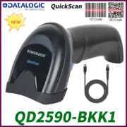 Datalogic QuickScan QD2590-BKK1 Handheld Barcode Scanner 2D Imager W/ USB Cable