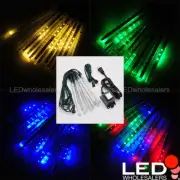 8" 12-Tube Mini LED Xmas Snowfall Meteor Shower Falling Raindrop Cascading Light
