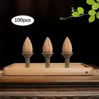 100 Pieces Incense Cone Holder Alloy Incense Burner for Hotel Farmhouse Yoga