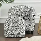 Velvet Chair Covers for Club Armchairs Stretch Slipcover Removable Couch Cover