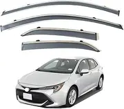 FUWKAIZS Compatible for Toyota Corolla 2019-2022 Hatchback Sedan Window Deflectors Rain Visor Guard(2019-2022 Hatchback)