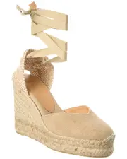 Castaer Carina Canvas Wedge Sandal 36 Brown