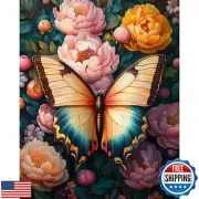 NEWENMO Paint by Numbers Kit for Adults, Butterfly Paint by Numbers on Canvas