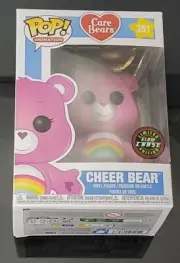 Funko Pop Animation Care Bears #351 Cheer Bear Chase Edition Glow Mint Condition