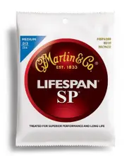 Martin SP Lifespan 80-20 Bronze Medium Guitar String Set (13-56)