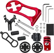 Tuxxjzm Computer Mount, Front Mount, Aluminium Alloy Handlebar Mount for Front Wheels, Lightweight Multifunctional Computer Holder, Accessories for GPS Computer
