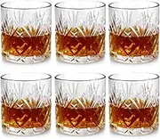 Whiskey Glass Gifts for Men, Set of 6 Old Fashioned Glasses with Gift Box, 10 oz Rocks Glasses for Whiskey, Bourbon, Scotch and Liquor Drinks