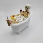 Self Care Skeleton | Skeleton decorations | Skeleton in a bubble bath Pool