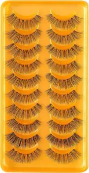 False Eyelashes Russian Strip Lashes, D/DD Curl Mink Lashes, Natural False Lashe