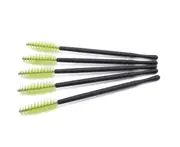 50PCS Disposable eyelash and eyebrow brush spiral wire eyelash curling brush - Cyan