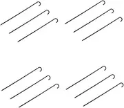 Healeved Sets Trick Sticks Black Walking Stick Costume Prop Stage Decorative Cane for Party Cosplay Events Pcs