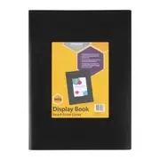 Marbig 20-Pocket Non-Refillable A3 File Display Book w/ Frame Portrait Black