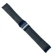 Original MIDO Multifort M005417A / M005430A Black Rubber 22mm Watch Band Strap