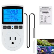 120V Timer Socket Digital Thermostat Temperature Controller Outlet Socket 1800W