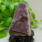 1370g Natural Amethyst Geode Mineral Specimen Crystal Quartz Energy Decoration
