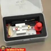 HAM SPACE Red MK-02 Morse Code CW Key Radio Accessory with 3.5 to 6.5 Adapter