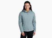 Kuh the One Hoody Womens Full Zip Warm Windproof Hooded Jacket in Eucalyptus